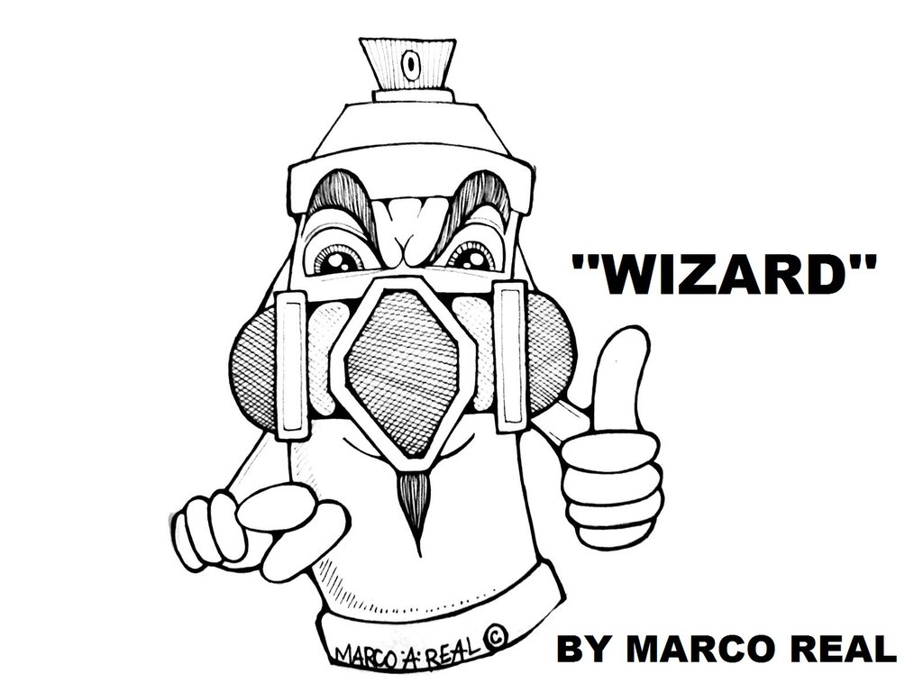 1024x768 Spray Can Gas Mask Character By Wizard1labels