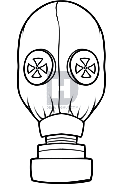 496x720 Gallery How To Draw Gas Mask,