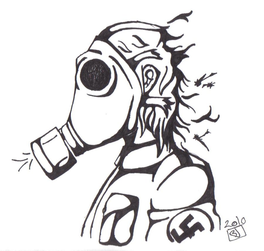 900x855 German's Gas Mask By Angry Moth Noises