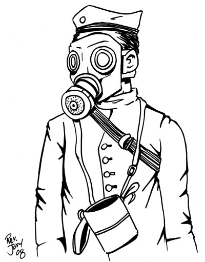 Graffiti Characters Gas Mask Coloring Coloring Pages