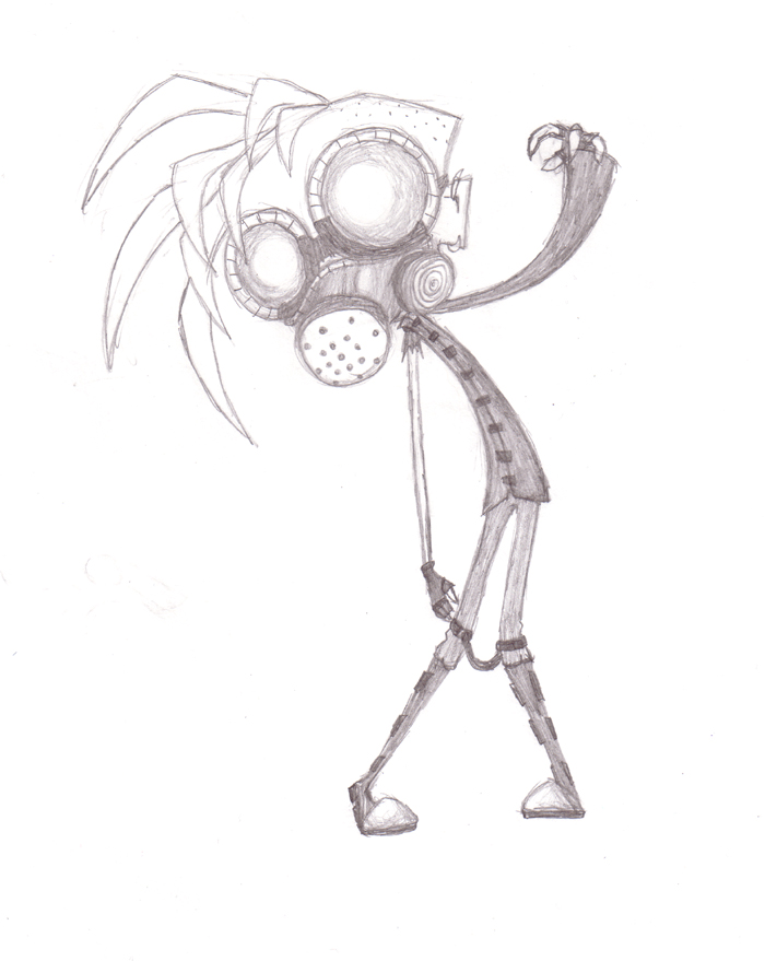 700x879 Child With Gas Mask By Spaffi