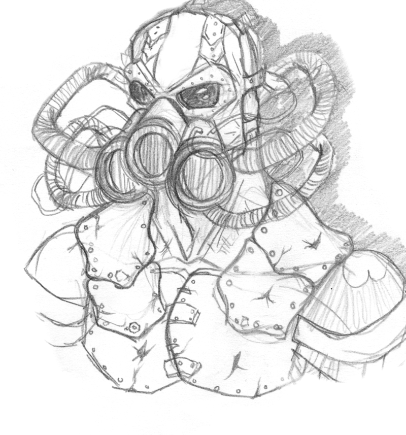 800x857 Hybrid Ninja Gas Mask By Thespanishskeletor