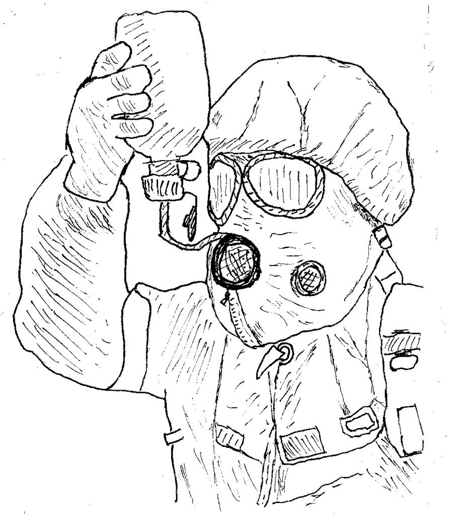 Gas Mask Soldier Drawing at GetDrawings | Free download