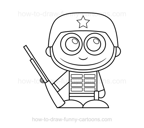 500x445 Soldier Clipart Easy