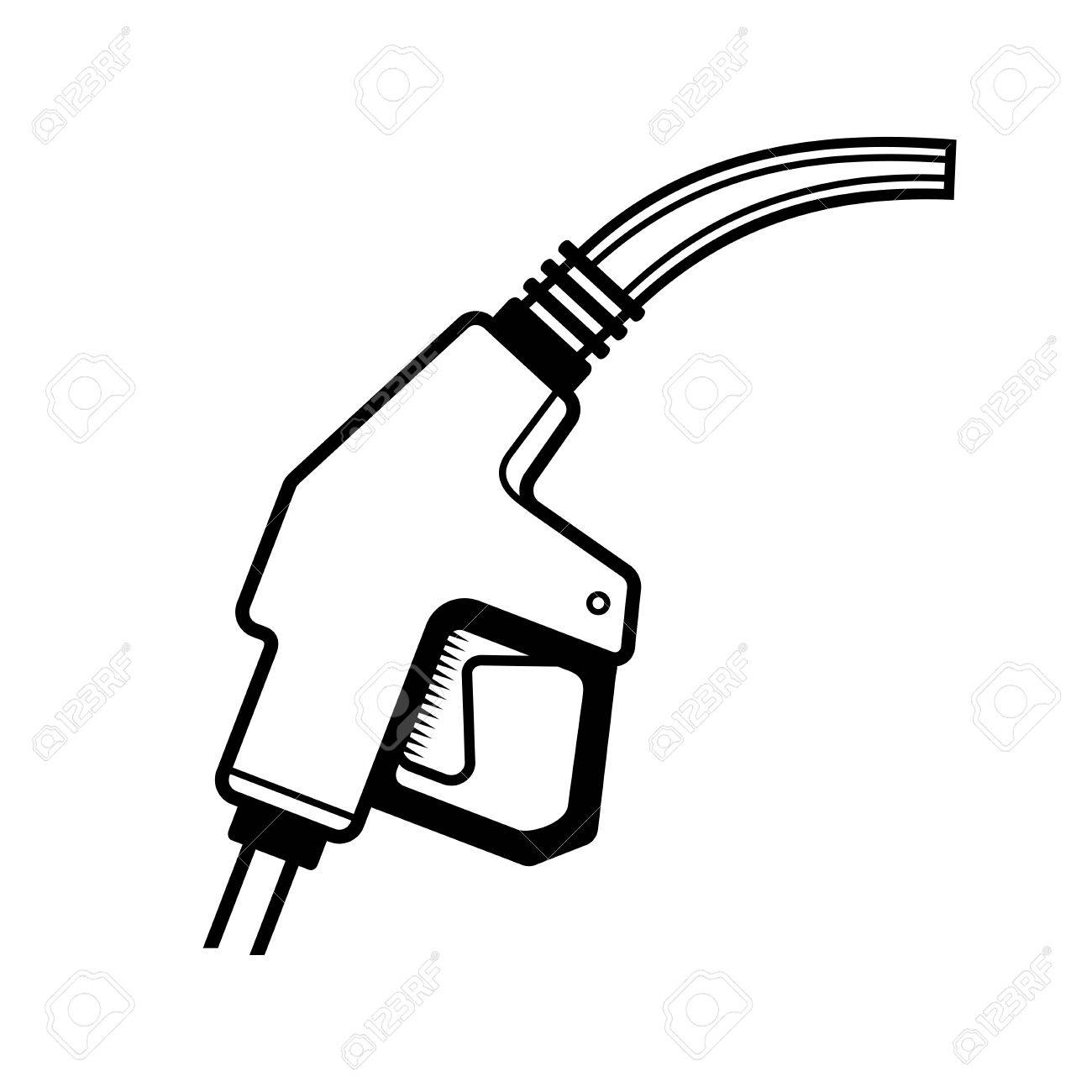 1300x1300 Gas Station Gun Icon On White Background. Vector Illustration