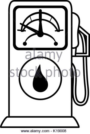 300x444 Gas Pump Oil Industry Related Icon Image Stock Vector Art