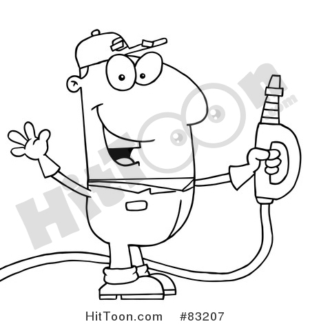 450x470 Gas Station Clipart