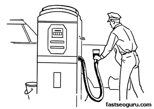 500x354 Printable Gas Station Coloring Pages It's National Night Shift