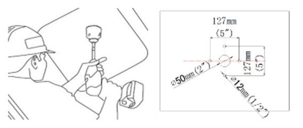 600x254 Commercial Led Canopy Lights , Dlc Ul Gas Station Lights Power