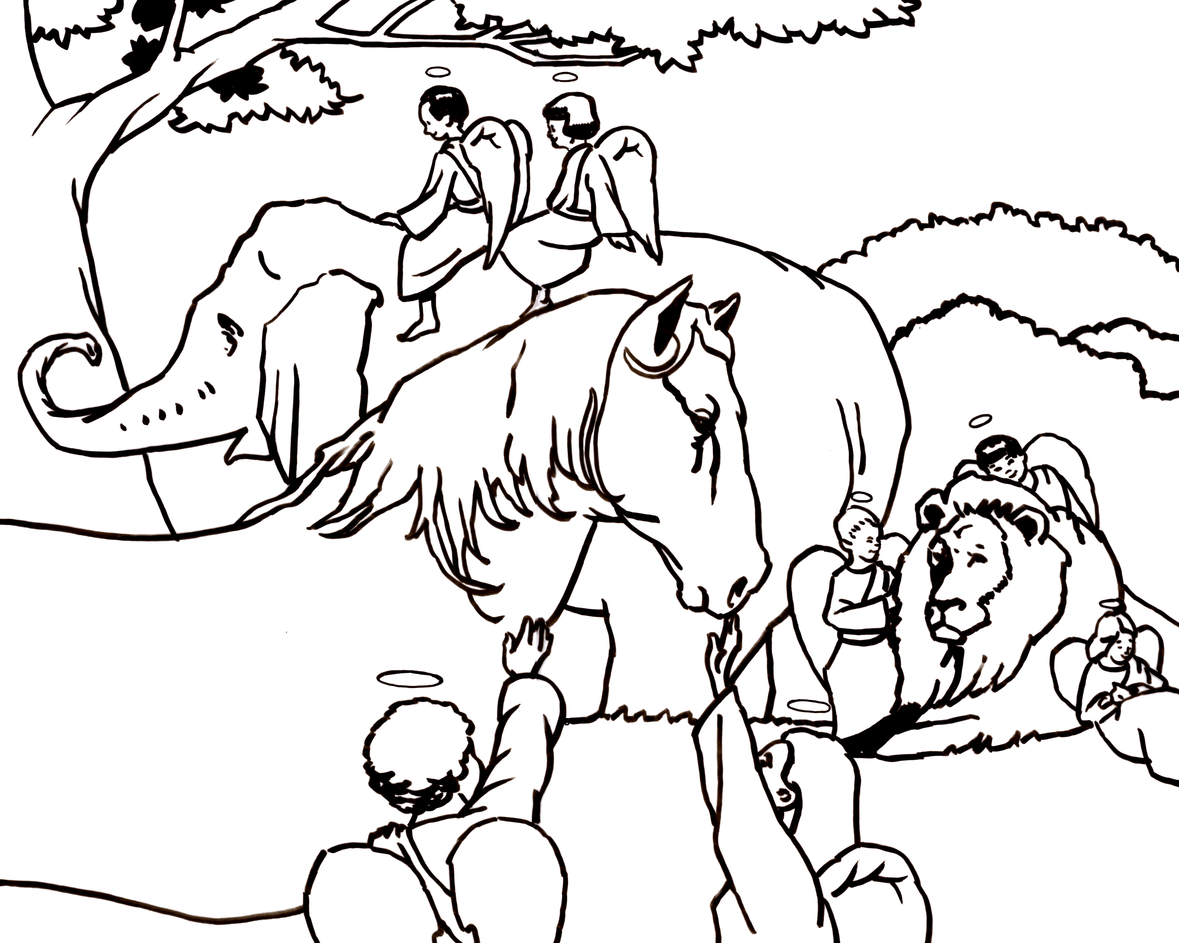 4035x3228 The Heaven Is For Real App Has Beautiful Coloring Pages That You