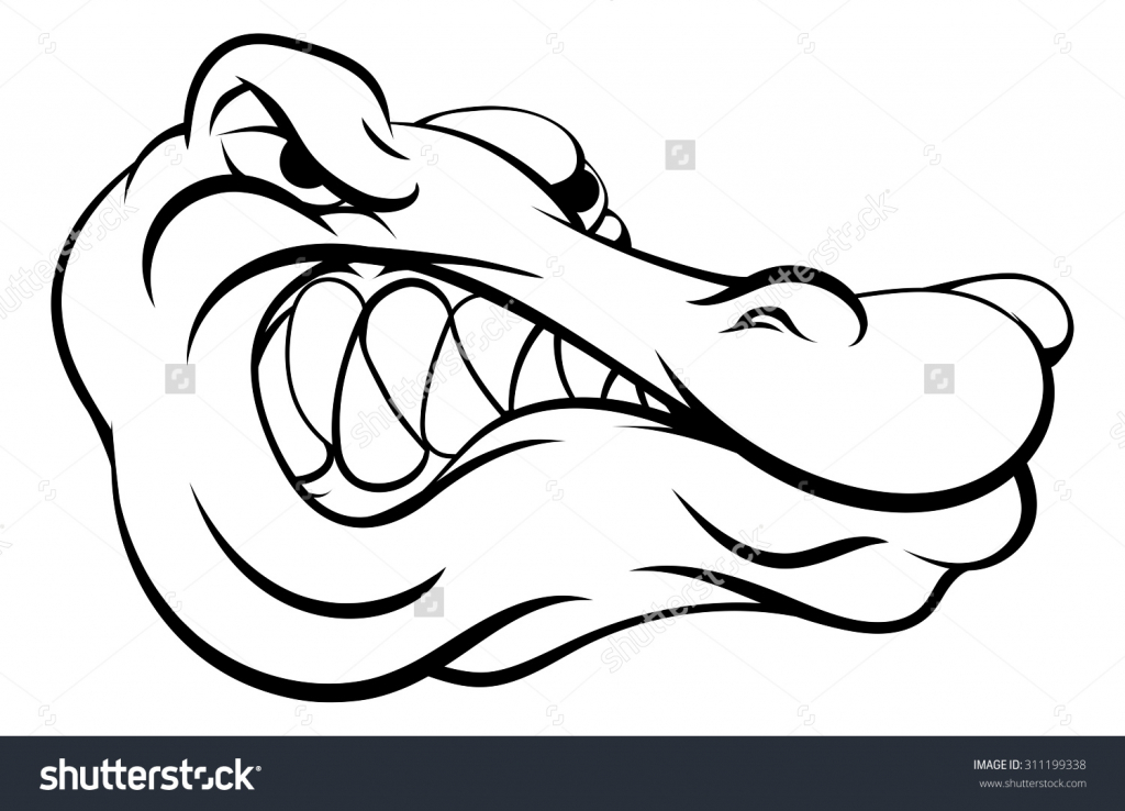 1024x738 Cartoon Alligator Drawings Crocodile Alligator Cartoon Character