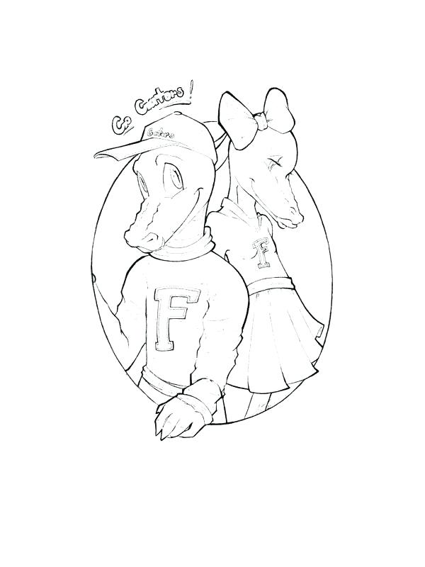 600x800 Florida Gators Coloring Pages Free Gators Coloring Pages Florida