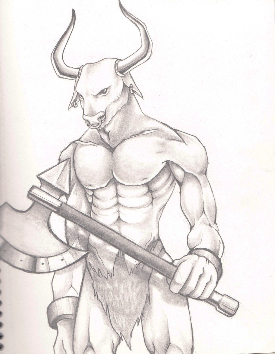 900x1160 Minotaur By Alex Gator
