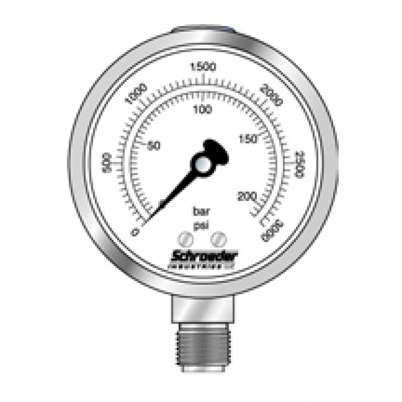 800x800 U401 100 01 Schroeder Pressure Gauge Kit Mro Stop Technology