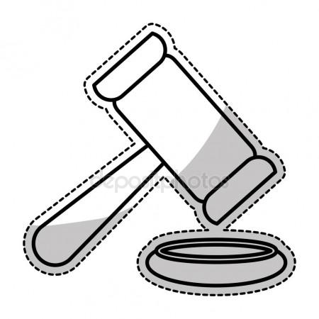 450x450 Law Gavel Icon Stock Vector Djv
