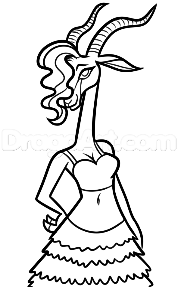 591x949 Image Result For Gazelle Drawing 3d Printer