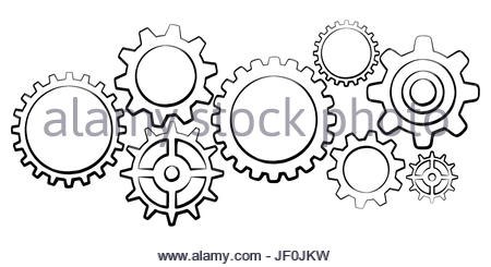450x245 Tech Blue Gear Drawing Background Stock Photo 127343202