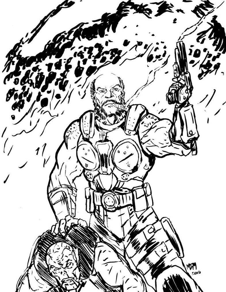 786x1017 Gears Of War Michael Barrick By Milkmanx