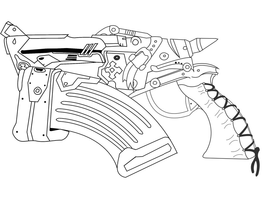 900x675 Gears Of War Gorgon Pistol By Dnbenallick