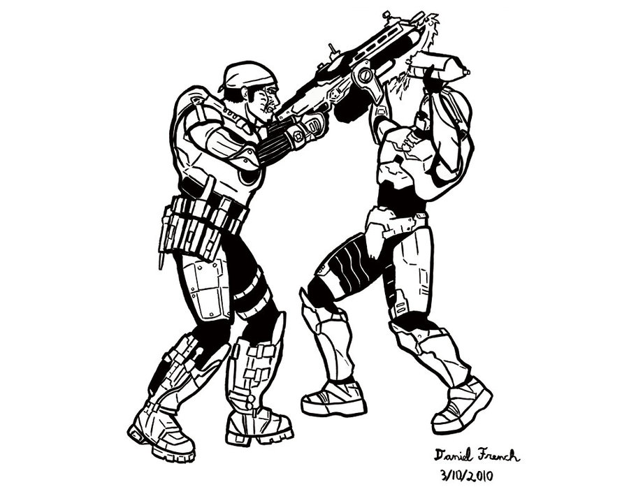 900x707 Gears Of War Vs. Halo By Danthelefty