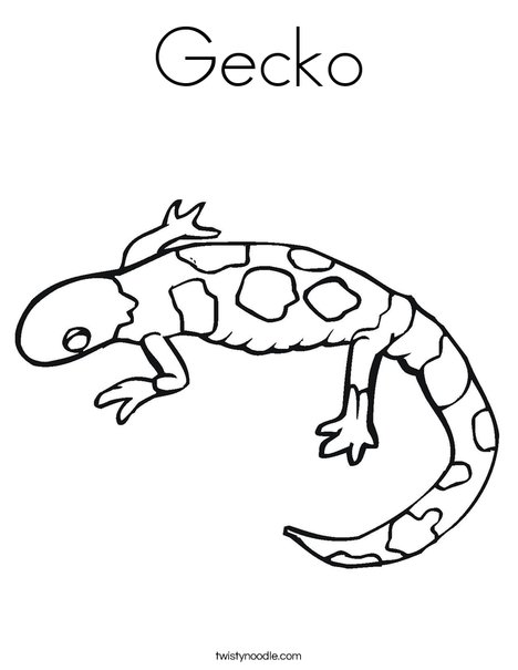 468x605 Gecko Coloring Page