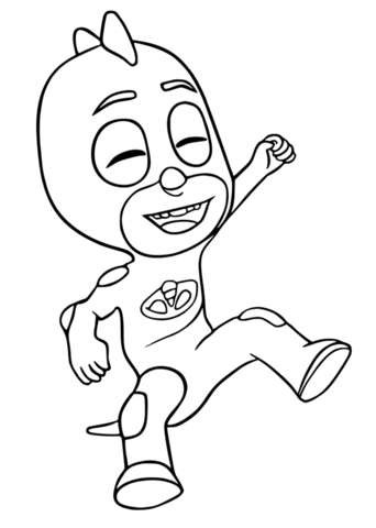 342x480 Gecko From Pj Masks Coloring Page Free Printable Coloring Pages