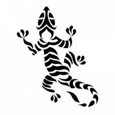 380x380 Gecko Tattoos Stenciling Gecko Tattoo And Tattoo