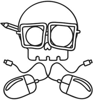 300x320 Skully Computer Geek Urban Threads Unique And Awesome