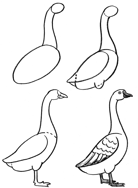 Geese Drawing at GetDrawings | Free download