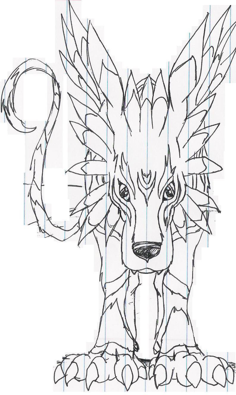 794x1327 Garurumon By Geico Gecko