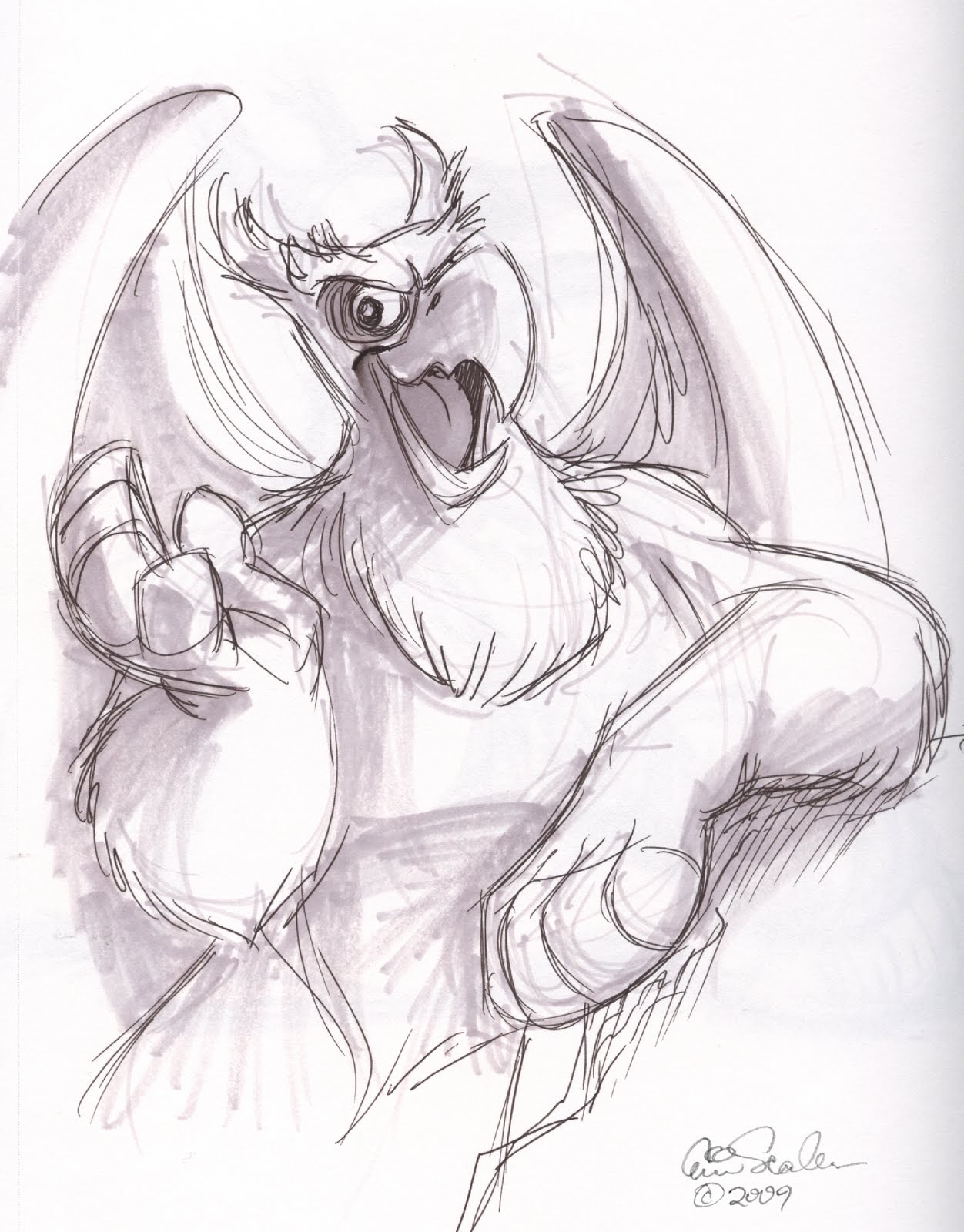 1252x1600 The Ol' Sketchbook Griffin