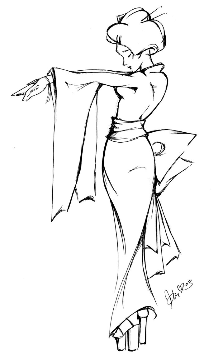 700x1140 Geisha Pose