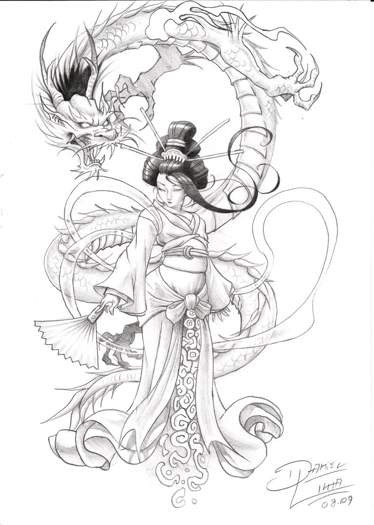 730x1025 Geisha. By Danihell Lima