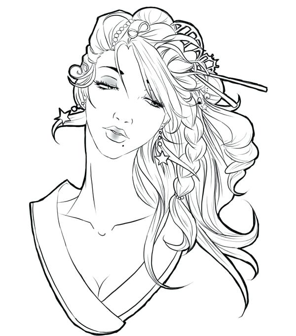 600x680 Geisha Coloring Pages Geisha Coloring Pages Adult Coloring Pages