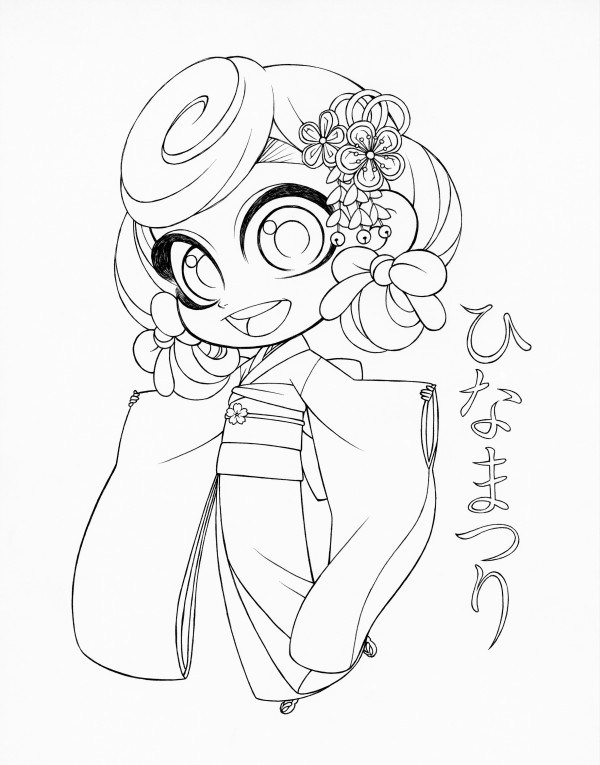 600x765 Download Manga Geisha Girl Digital Stamp Stamping