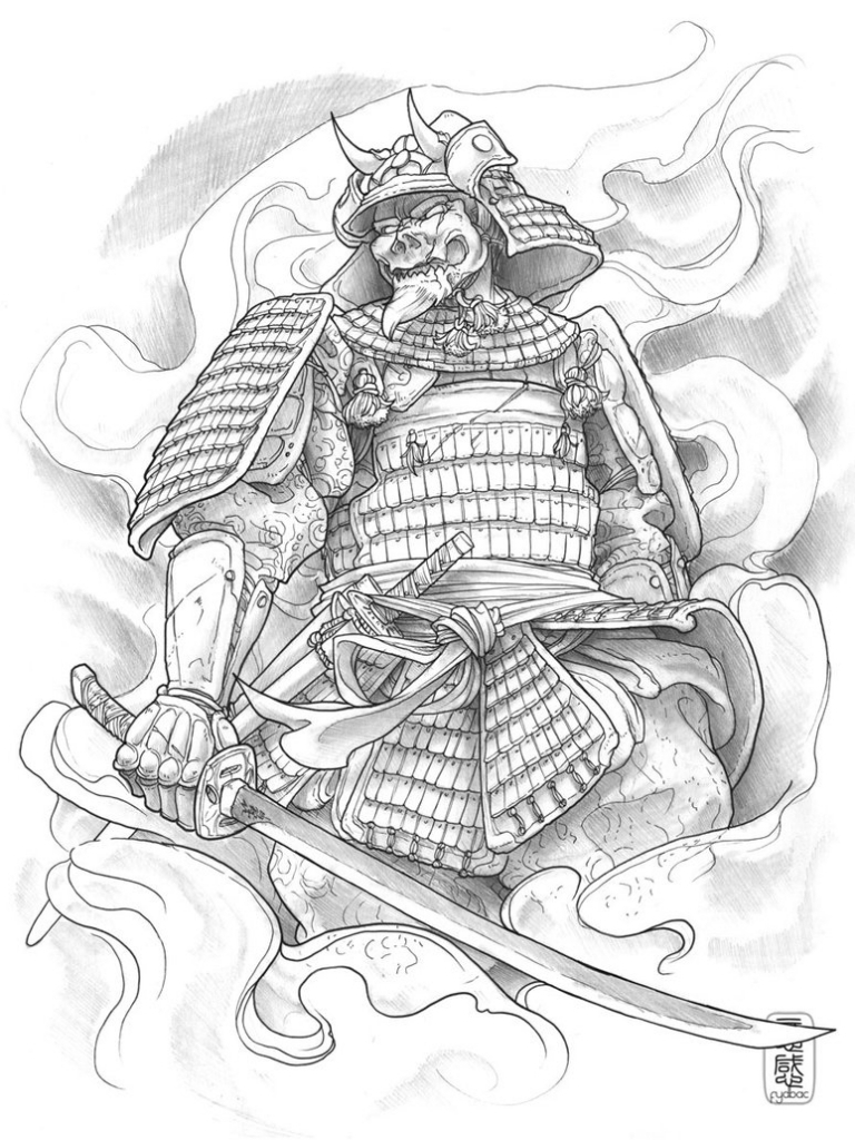 768x1024 Samurai Warrior Tattoo Designs Tag Japanese Geisha Warrior Tattoo