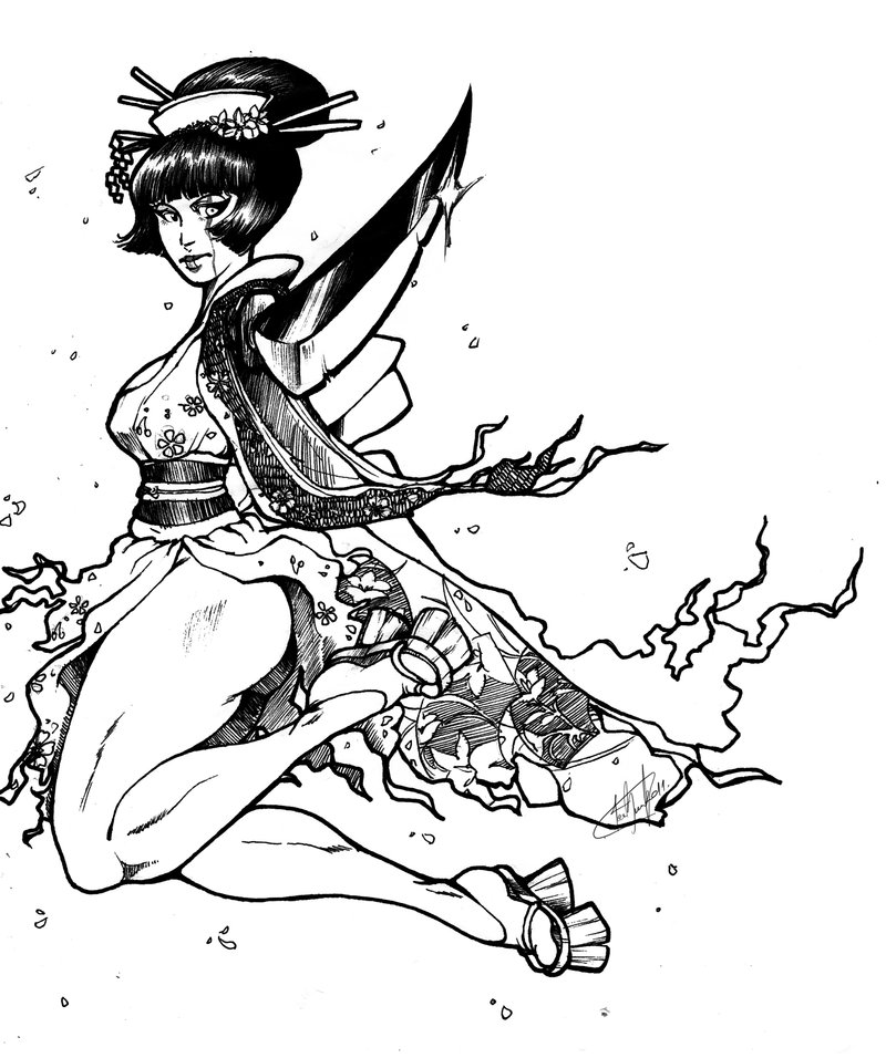 800x956 Geisha Warrior By Chastityangel
