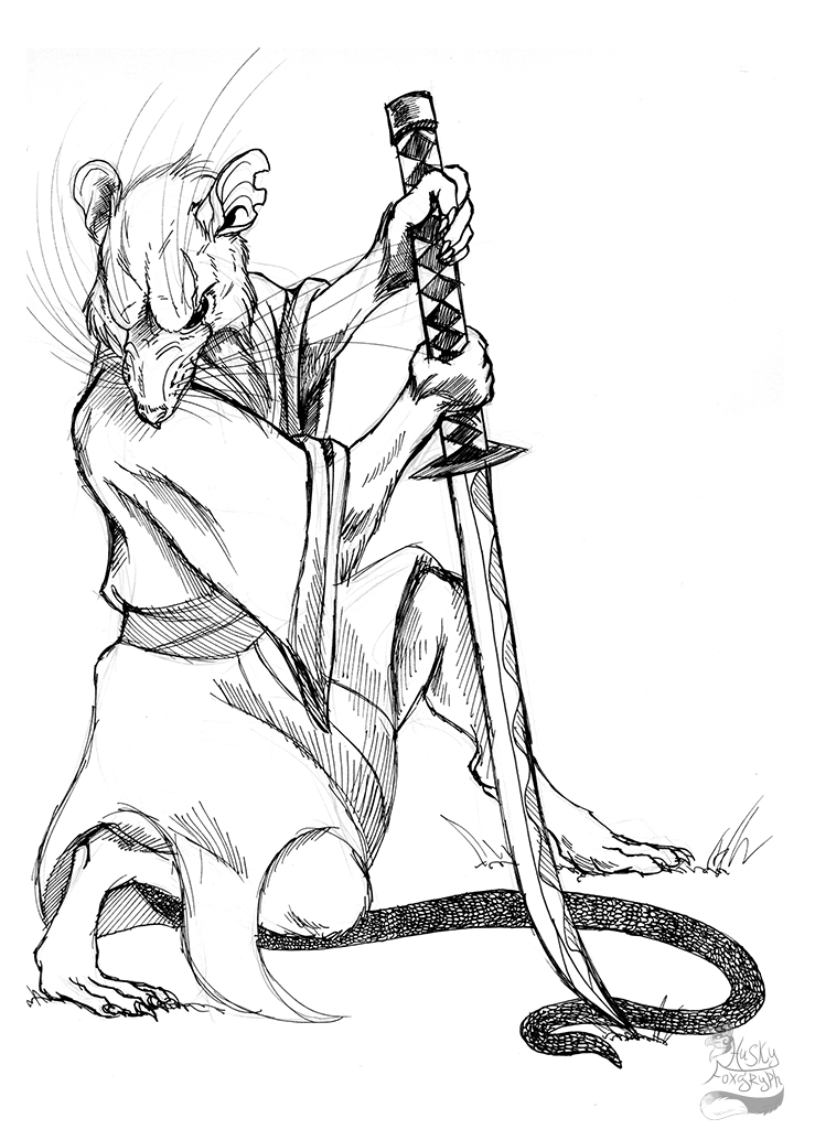 739x1034 Rat Warrior By Husky On @