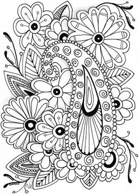 567x794 Printable Coloring Pages For Adults