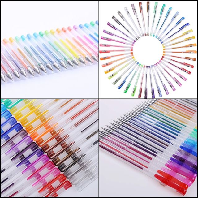 640x640 Shuttle Art 80 Colors Glitter Gel Pens 40 Pen Set With Refills