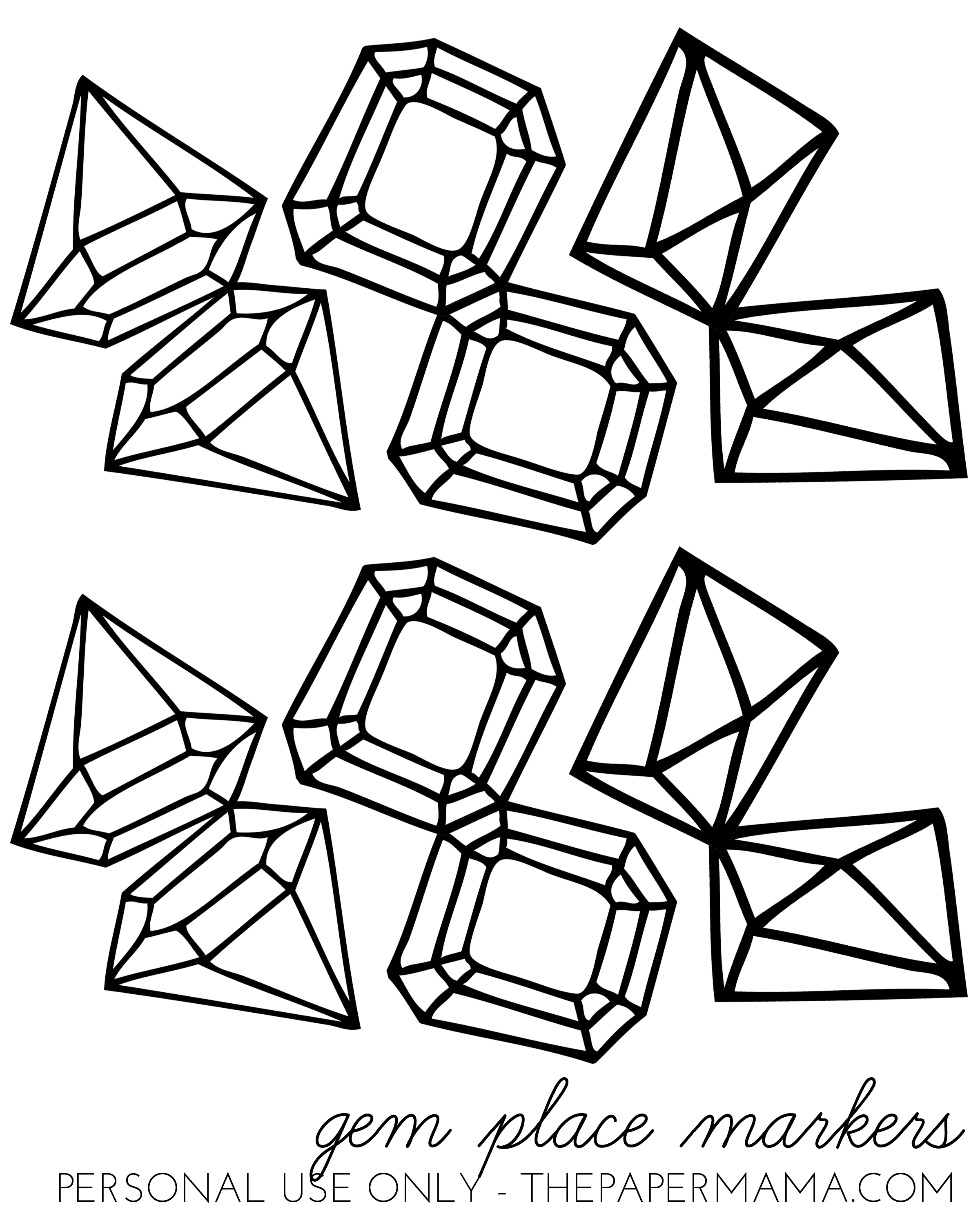 2400x3000 Simple Gem Drawing 17004 Applestory