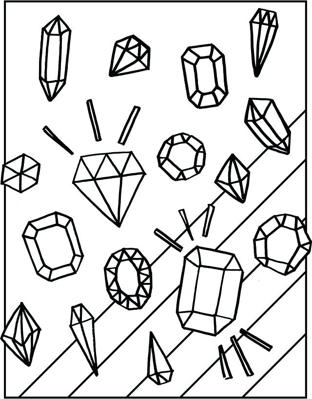 640x818 Trend Jewel Coloring Pages Online Gem Sheets Gemstones Page