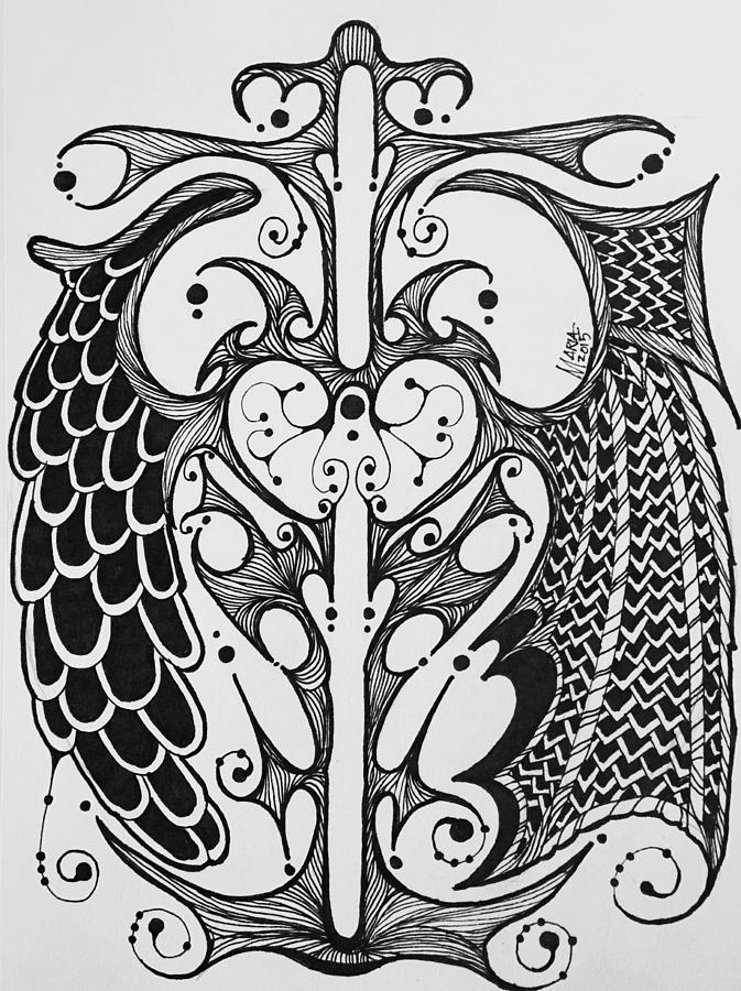 673x900 Gemini Drawing By Maria Leah Comillas