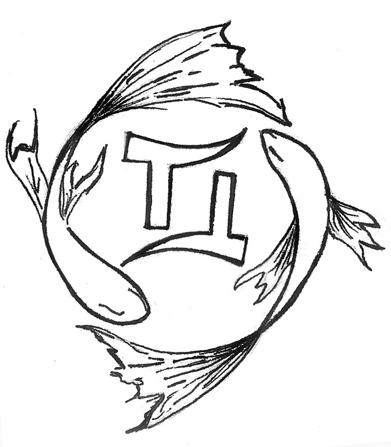 788x900 Piscesnd Gemini Tattoo Love It, I'M Geminind My Sister Is
