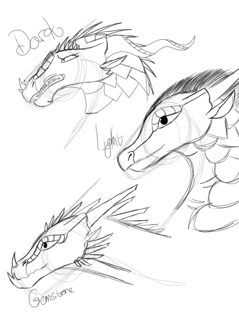 774x1032 Dark, Light And Gemstone Dragons By Moonwatcherscrafts