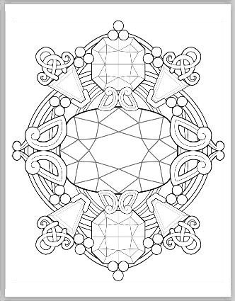 332x425 Gemstone Fantasy Coloring Book Vol. I Pdf Coloring Pages