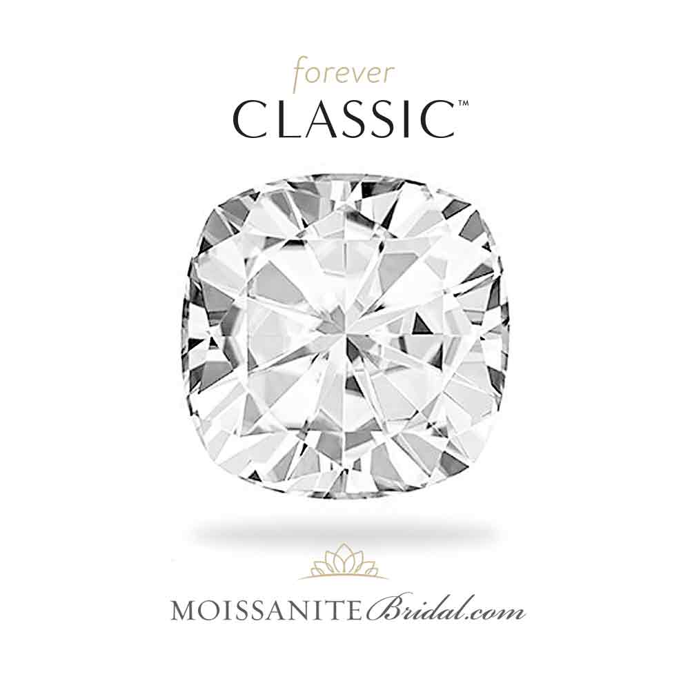 1000x1000 Cushion Cut Forever Classic Moissanite Gemstone
