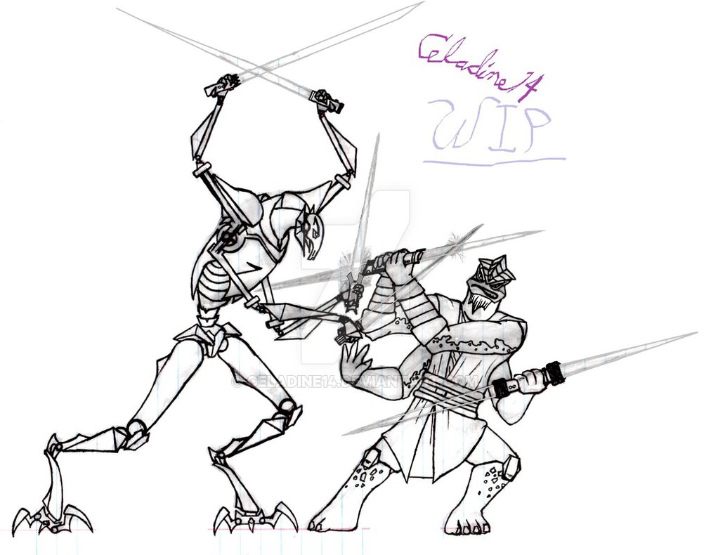 1012x790 Grievous Vs Krell Wip 3 By Celadine14
