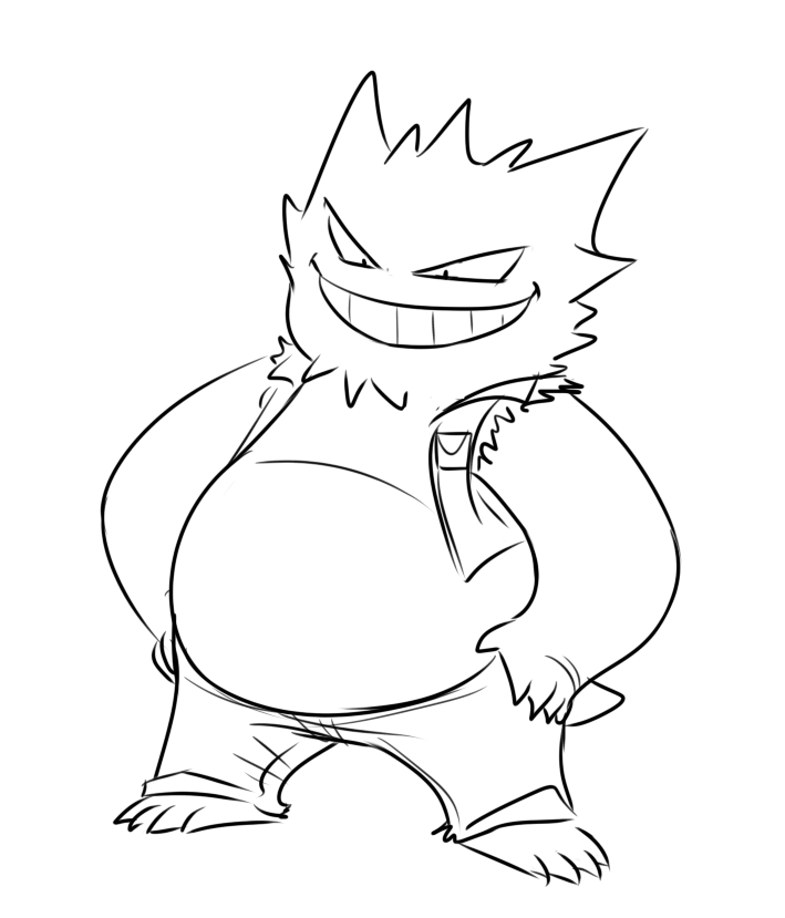 The best free Gengar drawing images. Download from 54 free drawings of ...