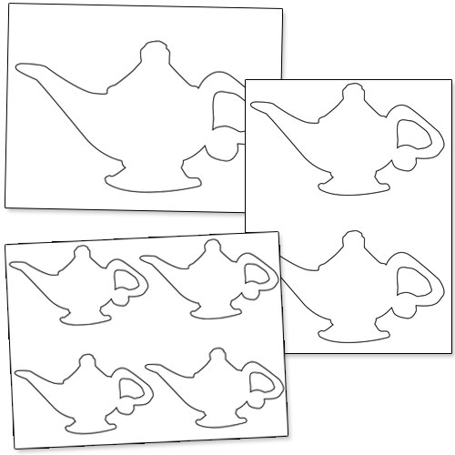 500x500 Printable Genie Lamp Printable